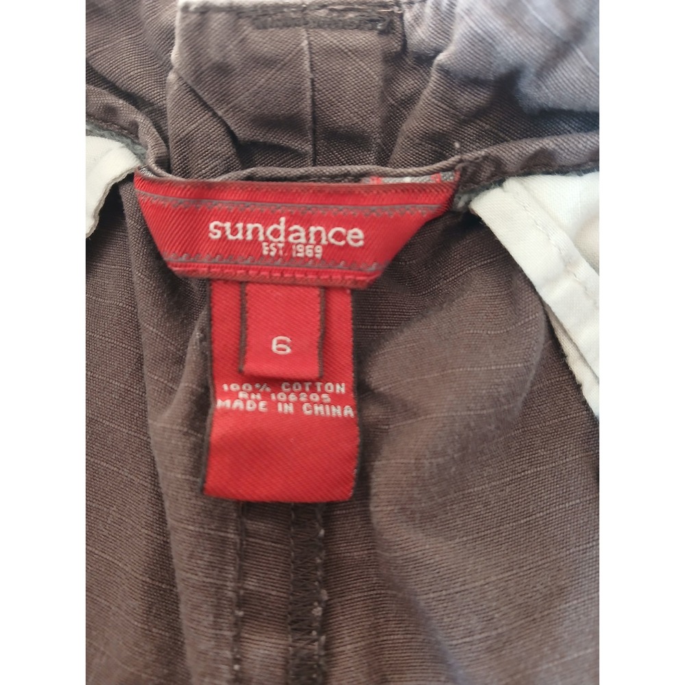 Vintage y2k sundance cargo brown pants low rise size 6 streetwear - Picture 2 of 8